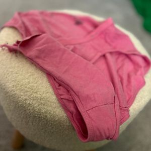 Torn Pink Cotton Wedgie Panty