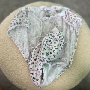Torn Flower Cotton Wedgie Panty