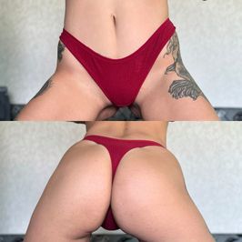 Passionate Red Thong