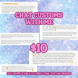 Chat Customs With Me Fee