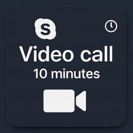 video call 10 min call before purchasing the package first