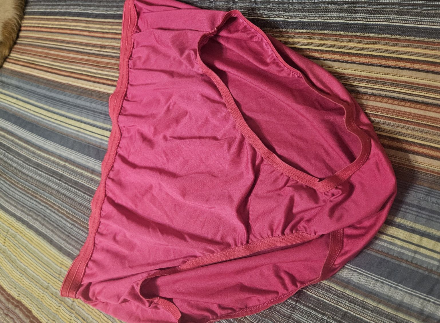 HOT PINK POLYESTER BRIEFS