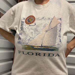 Vintage Florida Tee Shirt Single Stitched Large Comfy
