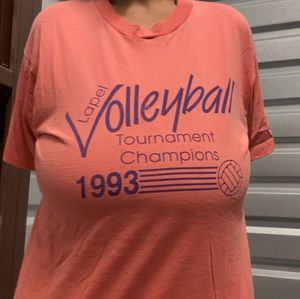 Vintage 1993 Volleyball Shirt Made in USA Single Stitched