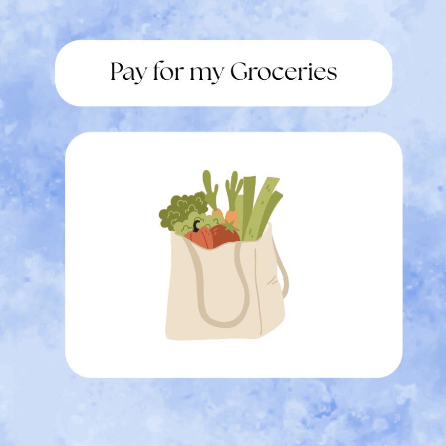 Pay for my groceries
