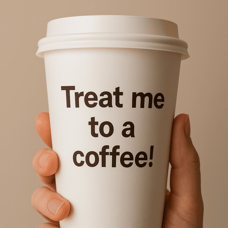 Treat me to a coffee!