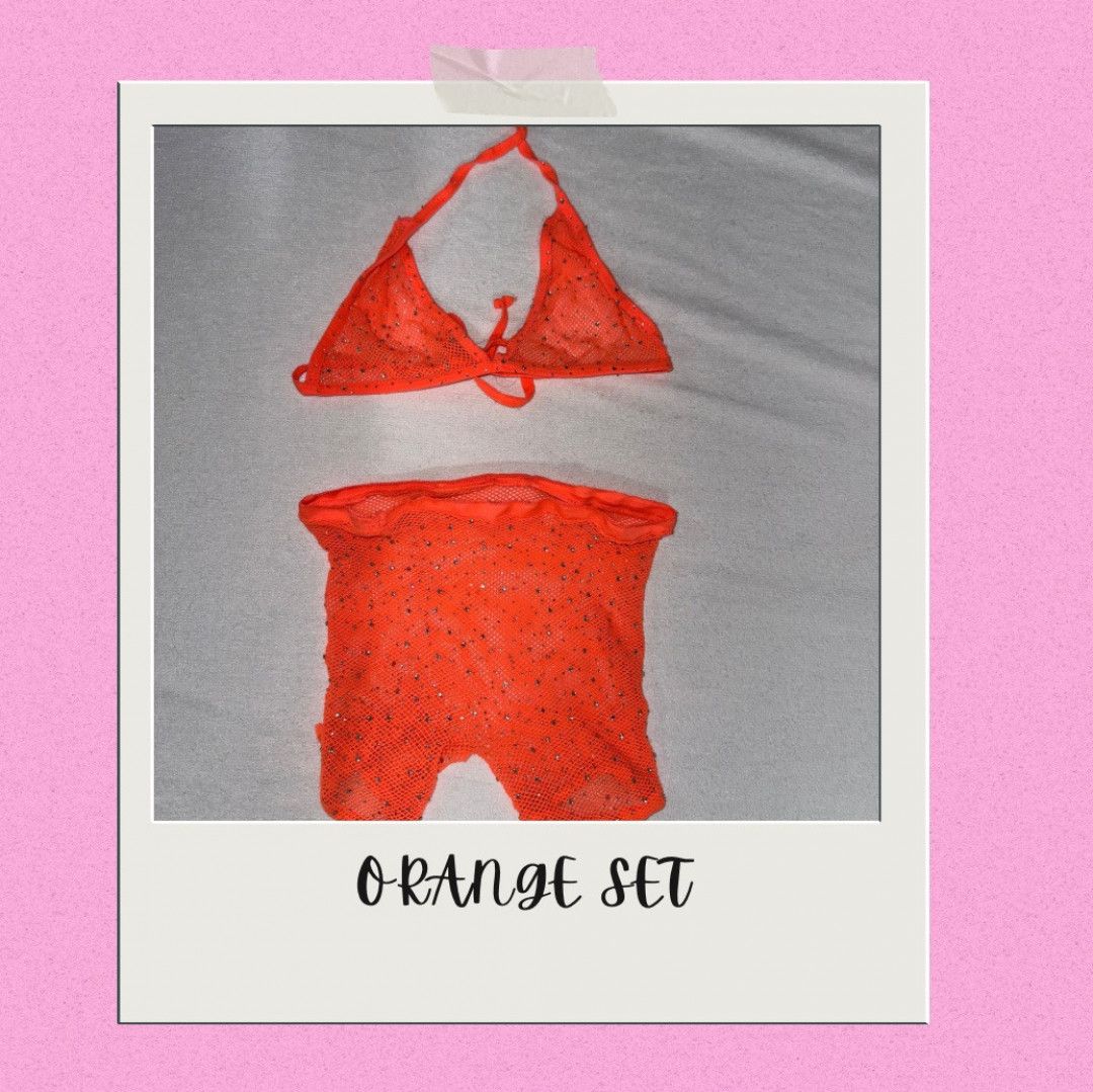 Orange Sparkly Set