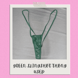 Green Slingshot Thong USED