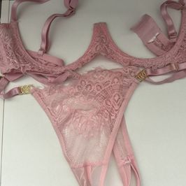 Pink Bra n Thong Set