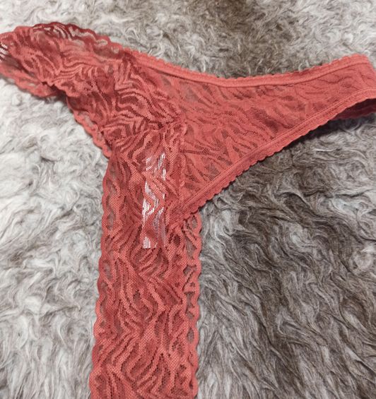 Red string thong