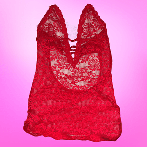 Early Era Red Lace Lingerie