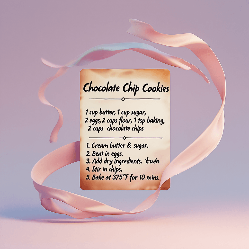 HandWritten Recipe Card