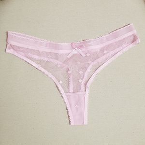 Light Pink Sheer Panties with Bow