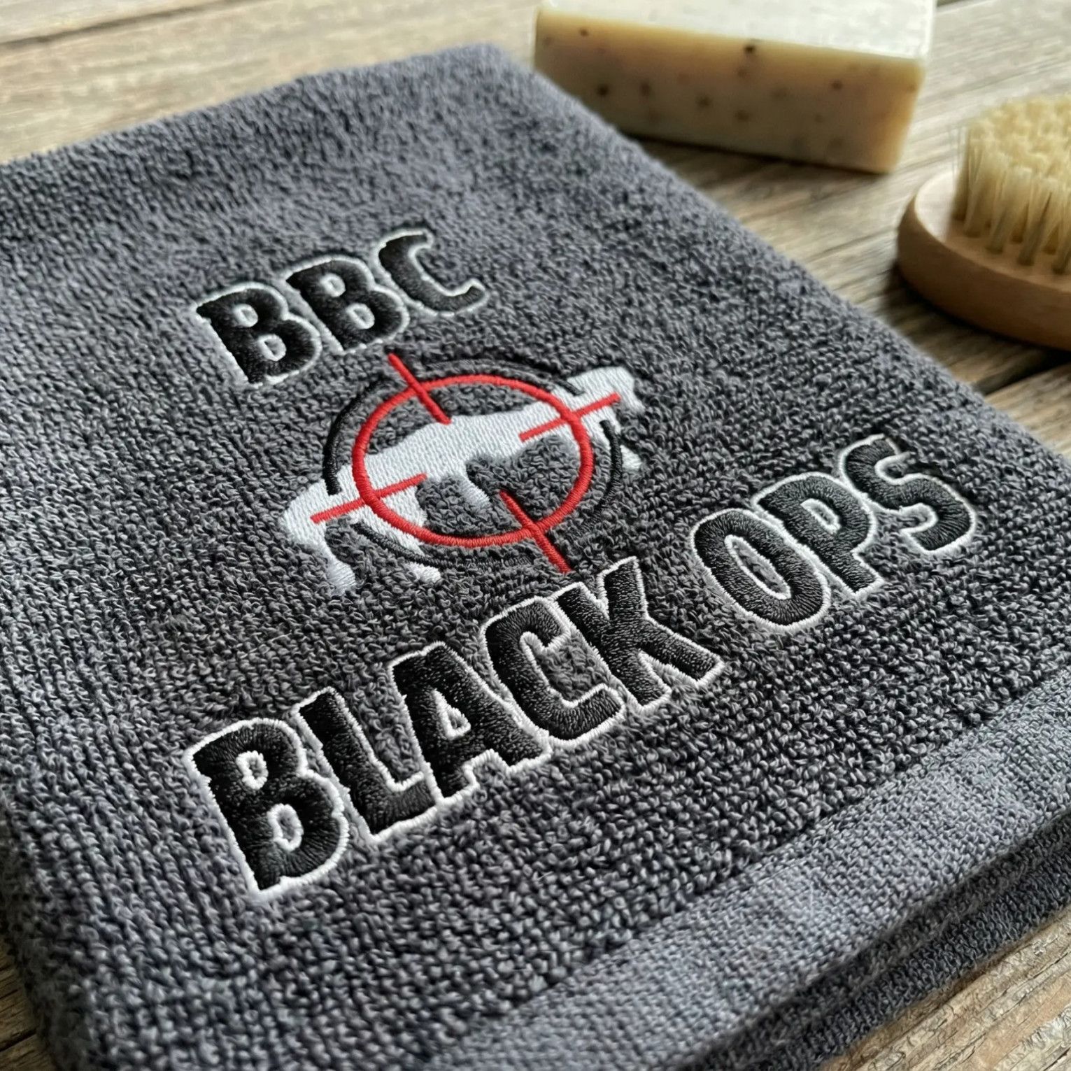 BBC Black Ops wash towel