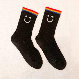 Black rainbow socks