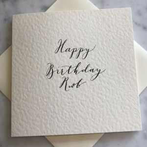 A Personalized Hand Written Birthday Card From Me To You