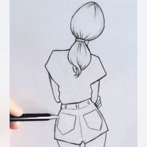 A Hand Drawn Sketch of Myself