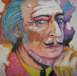 My art Salvador Dali color splash A4