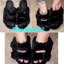 Fluffy slippers