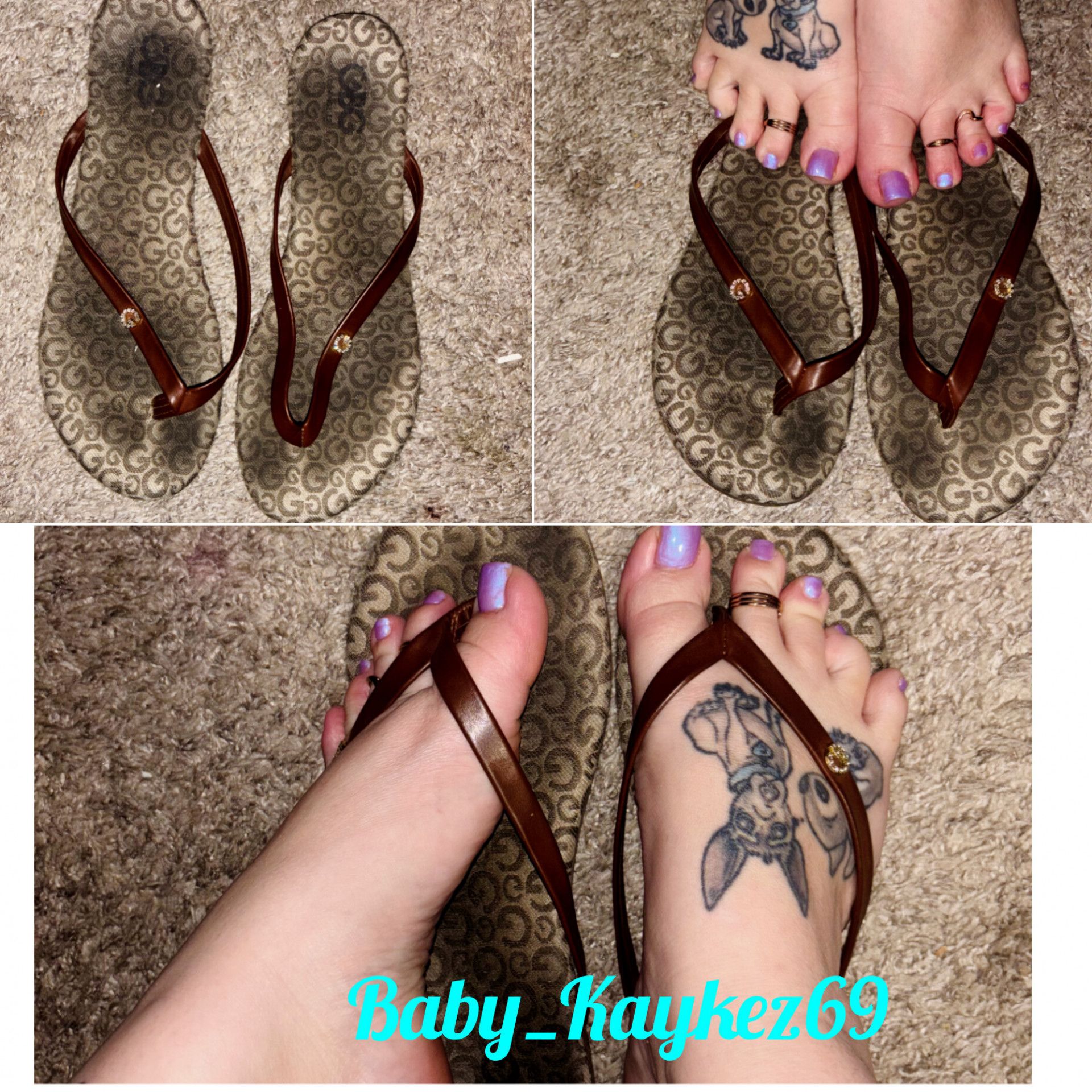 Dirty used guess sandals