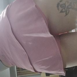Worn pink Ruffle tennis skirt W FREE BONUS CONTENT