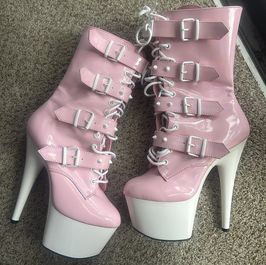 High heeled sexy boots