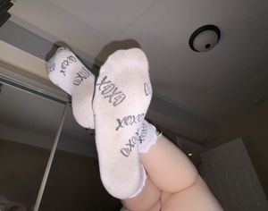 Worn pair of socks
