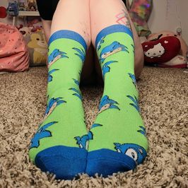 Cute used Sonic socks