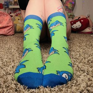 Cute used Sonic socks