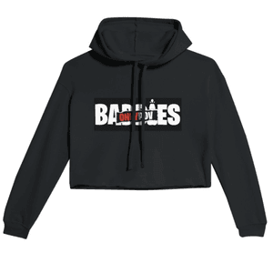 BaddiesOnlyPOV Womens Black Cropped Hoodie