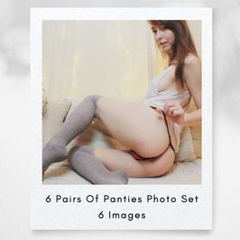6 Pairs Of Panties Photo Set