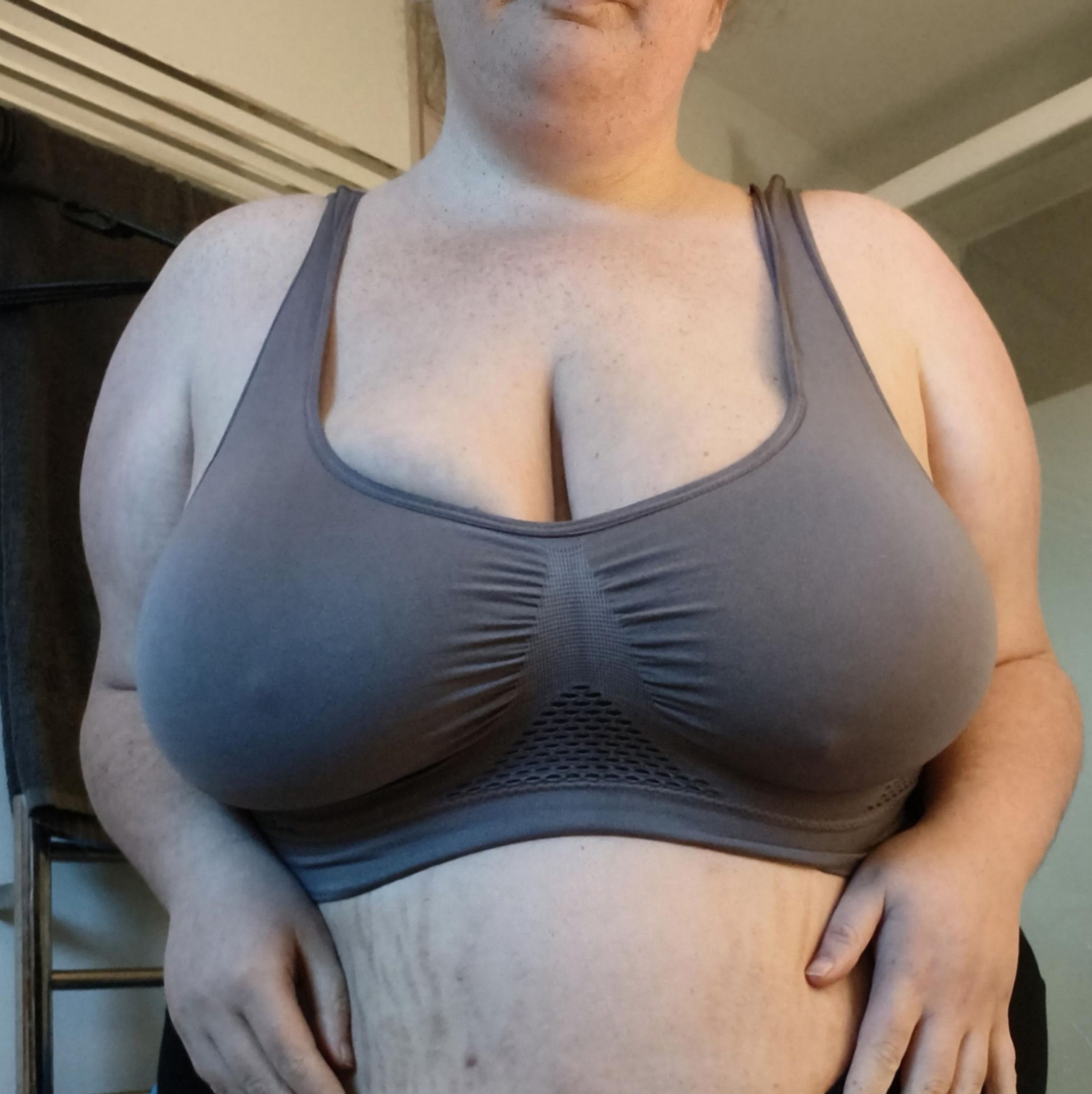 Soaked in Sweat  Sunshine  Purple Sports Bra