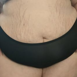 Black Sanitary Style Panties Worn 24H