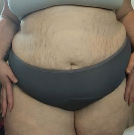 Grey Sanitary Style Panties Worn 24H