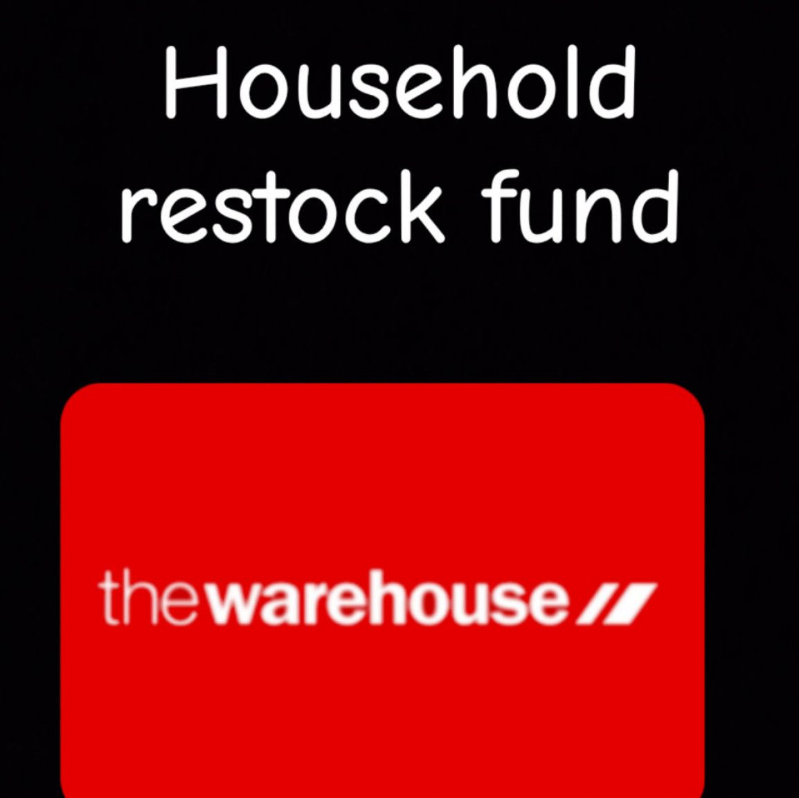 Supporting my weekly restock of essentials