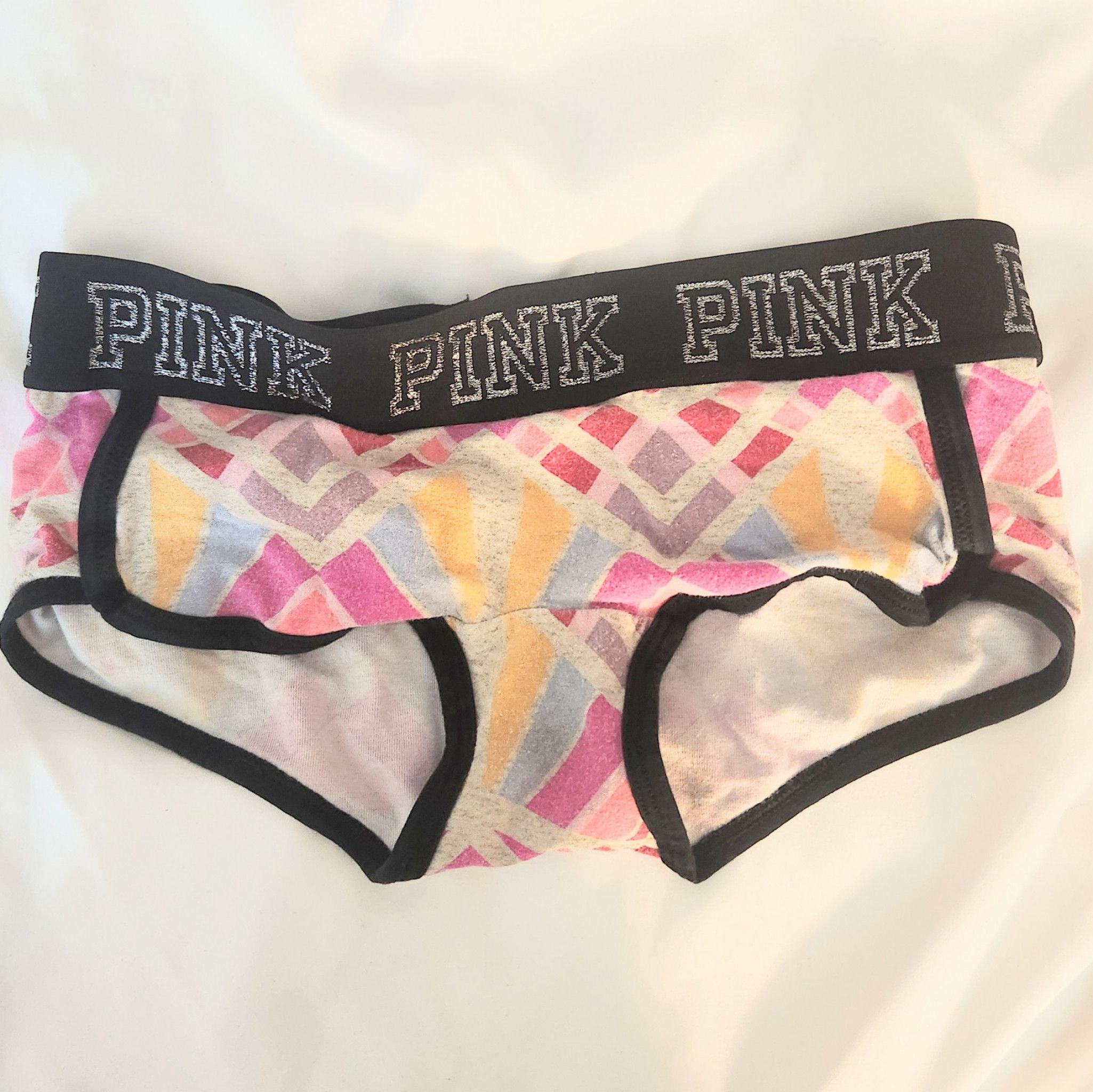 Multicolored Cotton Booty Short Panty