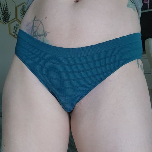 Dark Blue Stretchy Bikini Cut Panties