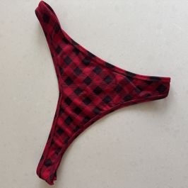 Bella Plaid Thong Panties