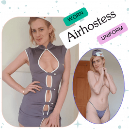 Worn airhostess uniform