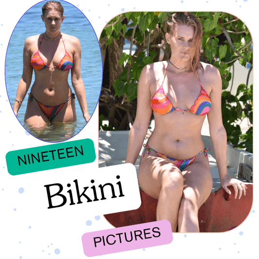 Nineteen bikini picture  Public beach