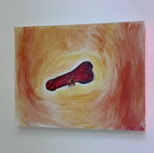 The Cock That Came to Life Original painting from my hot