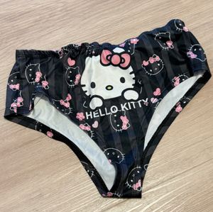 Black Hello Kitty Panties  Worn  Soaked in My Sweet Girly