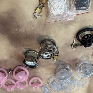 Chastity cages worn by me