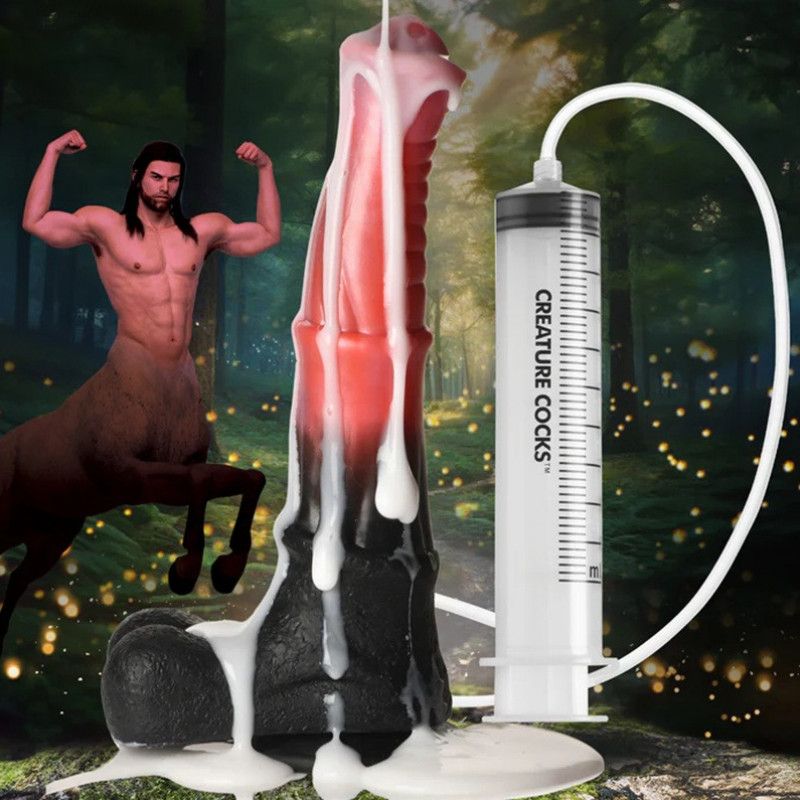 Centaur Explosion Squirting 95 inch Silicone Fantasy Dildo