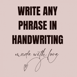 Handwritten Custom Phrase