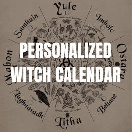 Mystical Occult Wheel of the Year Calendar