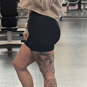 Spandex gym shorts