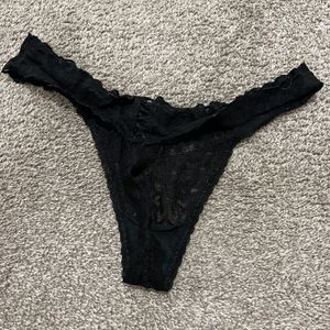 Black Thong Panties