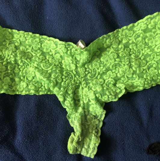 Neon Green Lace Boyshorts