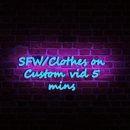 SFW Clothes on custom 5 mins
